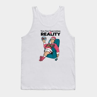 Santa's New Year Expectations Vs. Reality Tank Top